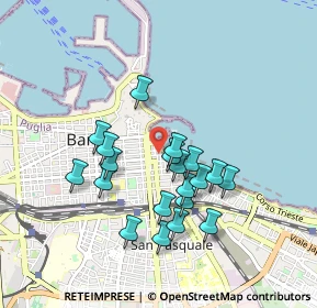 Mappa Via Quarnaro, 70121 Bari BA, Italia (0.856)