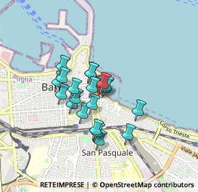 Mappa Via Quarnaro, 70121 Bari BA, Italia (0.6525)