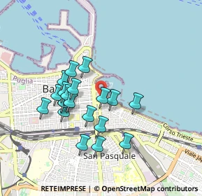 Mappa Via Quarnaro, 70121 Bari BA, Italia (0.8405)
