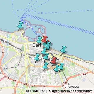 Mappa Via Quarnaro, 70121 Bari BA, Italia (1.60875)