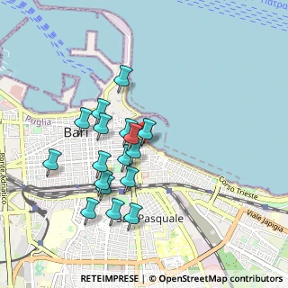 Mappa Via de Nicolò Vito Nicola, 70121 Bari BA, Italia (0.90471)