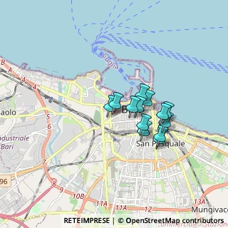 Mappa Via Vincenzo Rogadeo, 70123 Bari BA, Italia (1.35308)
