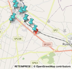 Mappa SP231, 70037 Ruvo di Puglia BA, Italia (2.74273)