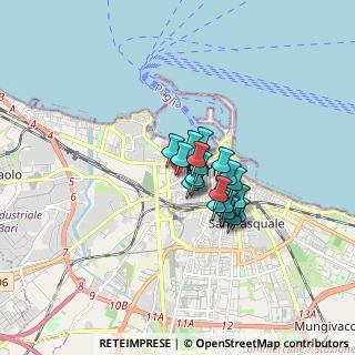 Mappa Via Vittorio Bottego, 70123 Bari BA, Italia (1.079)