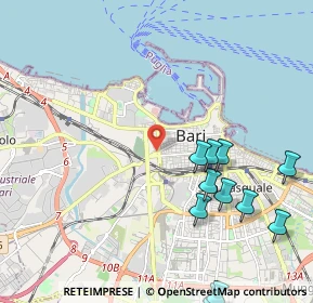 Mappa Via F. Crispi, 70123 Bari BA, Italia (2.76818)