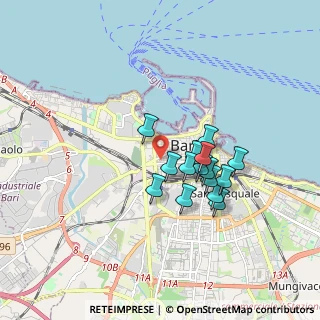Mappa Via Fratelli Bandiera, 70123 Bari BA, Italia (1.444)