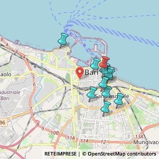 Mappa Via Fratelli Bandiera, 70123 Bari BA, Italia (1.71727)