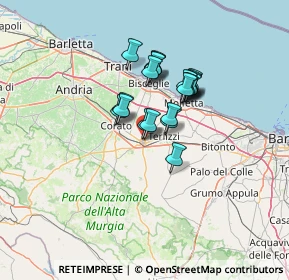 Mappa Via Mondragone, 70037 Ruvo di Puglia BA, Italia (9.8715)