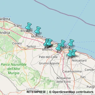 Mappa Contrada Pere Rosse, 70032 Bitonto BA, Italia (10.28182)