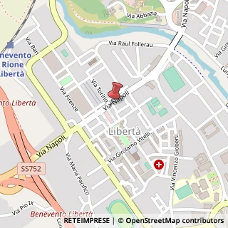 Mappa Via Napoli, 147, 82100 Benevento, Benevento (Campania)