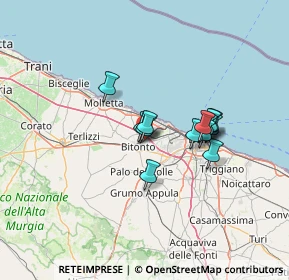 Mappa Via delle Fornàci, 70032 Bitonto BA, Italia (10.49538)