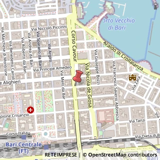 Mappa Corso Camillo Benso Cavour, 15, 70121 Bari, Bari (Puglia)