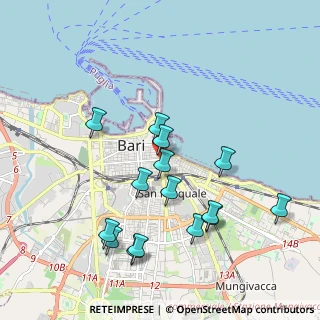Mappa Via Corso Camillo Benso Cavour, 70121 Bari BA, Italia (2.11667)