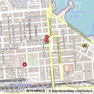 Mappa Via Dante Alighieri, 11, 70121 Bari, Bari (Puglia)