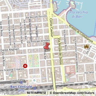 Mappa Via Andrea Da Bari, 157, 70121 Bari, Bari (Puglia)