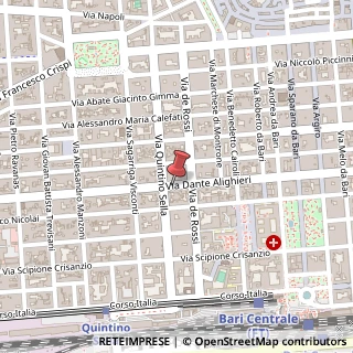 Mappa Via Dante Alighieri, 196, 70122 Bari, Bari (Puglia)