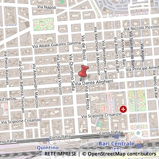 Mappa Via Dante Alighieri, 177, 70122 Bari, Bari (Puglia)