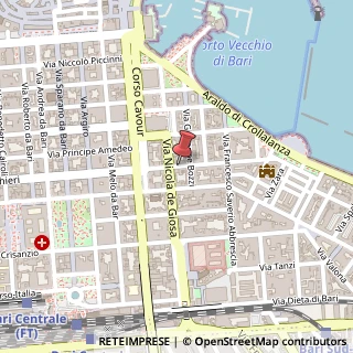 Mappa Via Matteo Renato Imbriani,  43, 70121 Bari, Bari (Puglia)