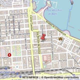 Mappa Via Cardassi, 36, 70122 Bari, Bari (Puglia)