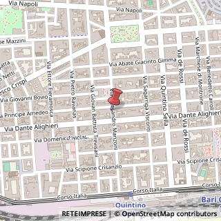 Mappa 109 Via Manzoni Alessandro, Bari, BA 70122, 70122 Bari BA, Italia, 70122 Bari, Bari (Puglia)