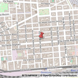 Mappa Via Manzoni Alessandro, 78, 70131 Bari, Bari (Puglia)