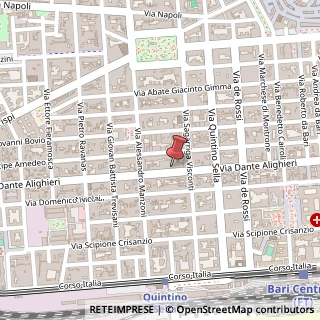 Mappa Via Dante, 263, 70122 Bari, Bari (Puglia)