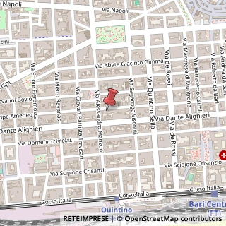 Mappa Via Principe Amedeo, 296, 70122 Bari, Bari (Puglia)