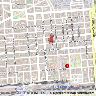 Mappa Via Principe Amedeo, 154, 70122 Bari, Bari (Puglia)