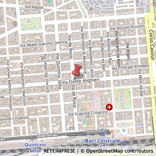 Mappa Via de Rossi, 130, 70122 Bari, Bari (Puglia)