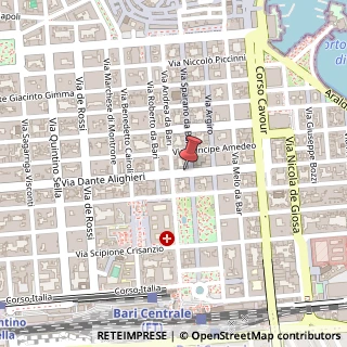 Mappa Via Alighieri Dante, 63, 70121 Bari, Bari (Puglia)