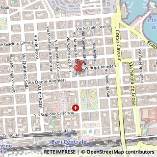 Mappa Via Andrea da Bari, 129, 70121 Bari, Bari (Puglia)