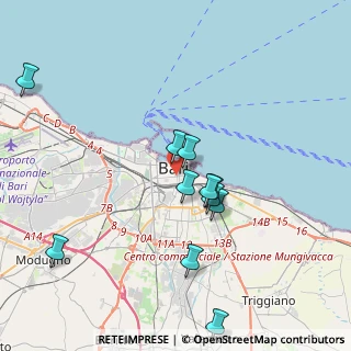 Mappa Via Dante, 70122 Bari BA, Italia (4.07364)