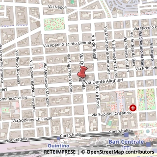 Mappa Via Dante Alighieri, 207, 70122 Bari, Bari (Puglia)