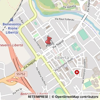Mappa Via Cesare Battisti, 1, 82100 Benevento, Benevento (Campania)