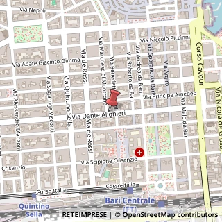 Mappa Via Dante Alighieri, 129, 70122 Bari, Bari (Puglia)