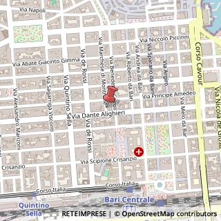 Mappa Via Marchese di Montrone, 126, 70122 Bari, Bari (Puglia)