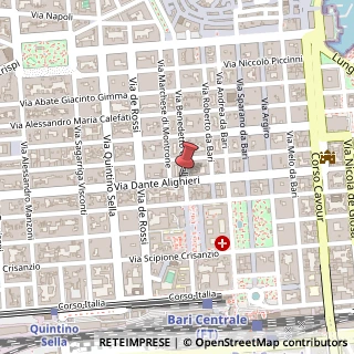 Mappa Via Dante Alighieri, 125, 70122 Bari, Bari (Puglia)