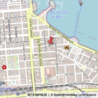 Mappa Via Matteo Renato Imbriani, 77, 70121 Bari, Bari (Puglia)