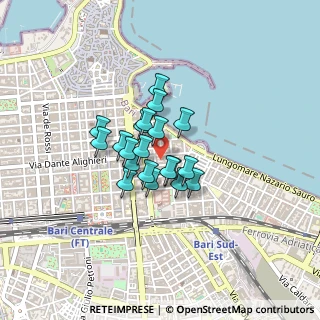 Mappa Via Cardassi, 70121 Bari BA, Italia (0.282)