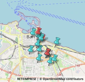 Mappa Via Vincenzo de Romita, 70121 Bari BA, Italia (1.39467)