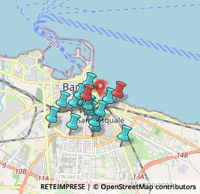 Mappa Via Vincenzo de Romita, 70121 Bari BA, Italia (1.32375)