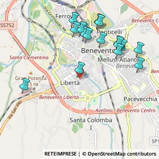 Mappa Via Vincenzo Cardone, 82100 Benevento BN, Italia (1.29188)