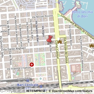 Mappa Via Dante, 25, 70121 Bari, Bari (Puglia)