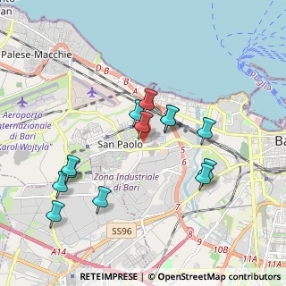 Mappa Strada Vicinale del Tesoro, 70132 Bari BA, Italia (1.96231)