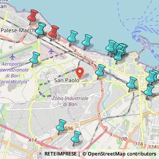 Mappa Strada Vicinale del Tesoro, 70132 Bari BA, Italia (2.8965)