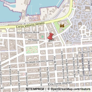 Mappa Via Pasquale Villari, 50, 70122 Bari, Bari (Puglia)