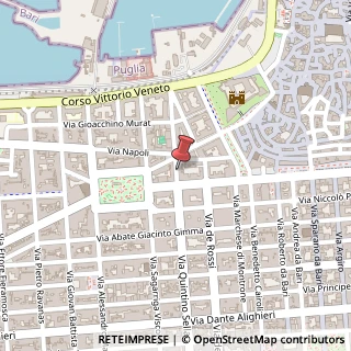 Mappa Via Gaetano Latilla, 15, 70122 Bari, Bari (Puglia)