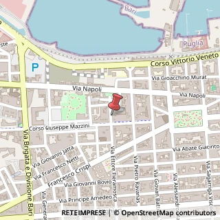 Mappa Via Ettore Fieramosca, 46, 70123 Bari, Bari (Puglia)
