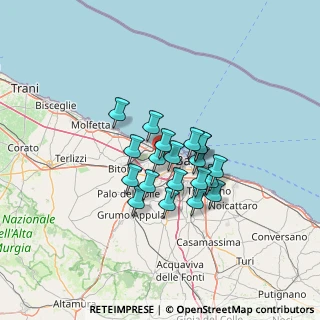 Mappa Via Nicola Cacudi, 70100 Bari BA, Italia (9.677)