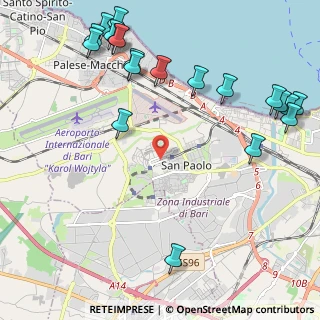 Mappa Via Nicola Cacudi, 70100 Bari BA, Italia (3.0805)